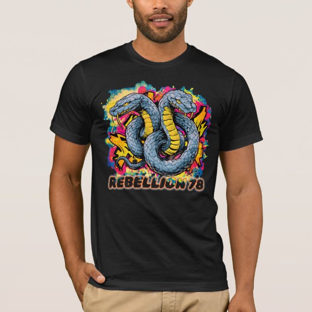 T-Shirt Rebellion snakes  (Front)