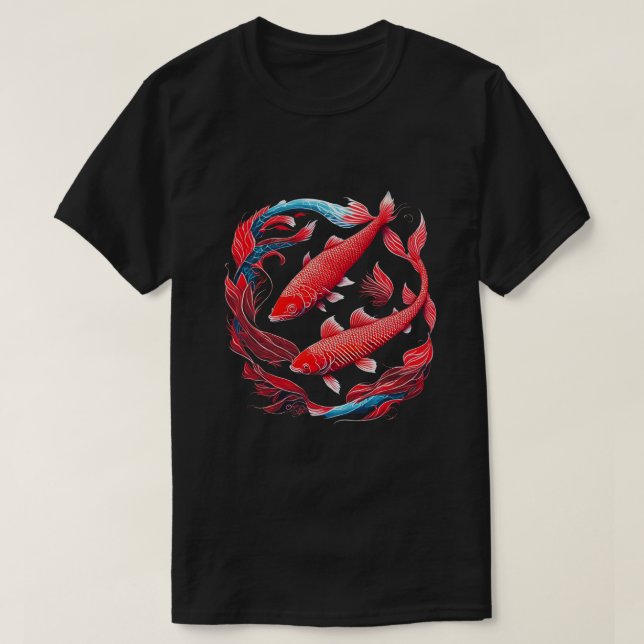 T-shirt Red Koi Fish (Design Front)