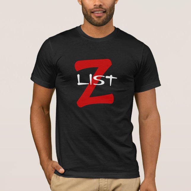 T-Shirt RED MARK DESIGN Z-list Z List Celebs (Front)