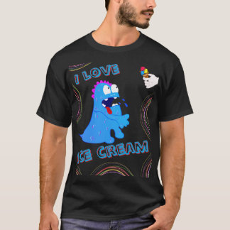 T-Shirt Rex ice-cream