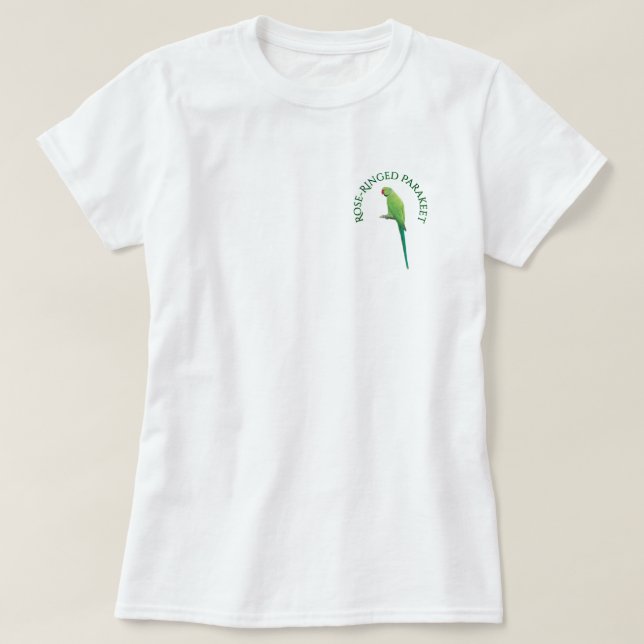 T-shirt - Rose-Ringed Parakeet (Design Front)