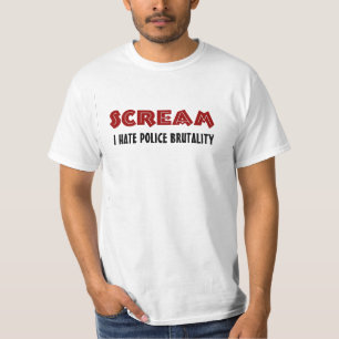 T-Shirt Scream I Hate Police Brutality