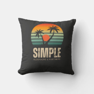 T-shirt Simple Sunset - Tropical vibes design Cushion