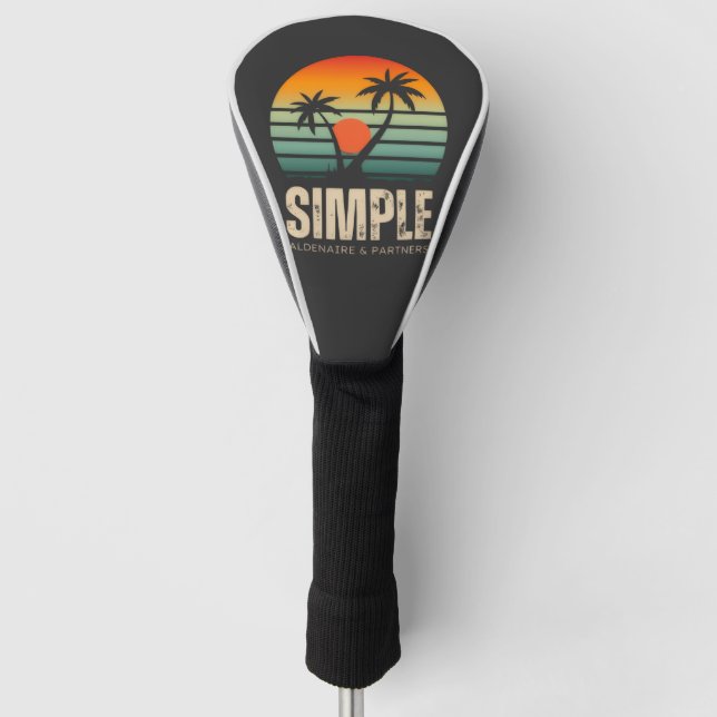 T-shirt Simple Sunset - Tropical vibes design Golf Head Cover (Front)