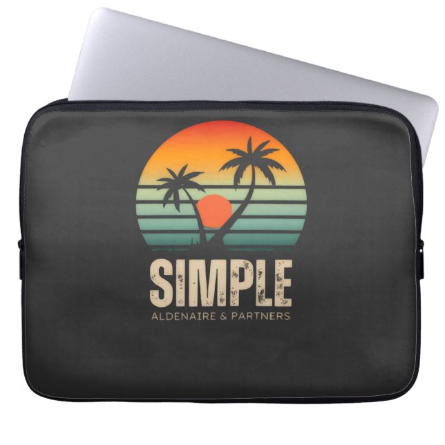 T-shirt Simple Sunset - Tropical vibes design Laptop Sleeve (Front)