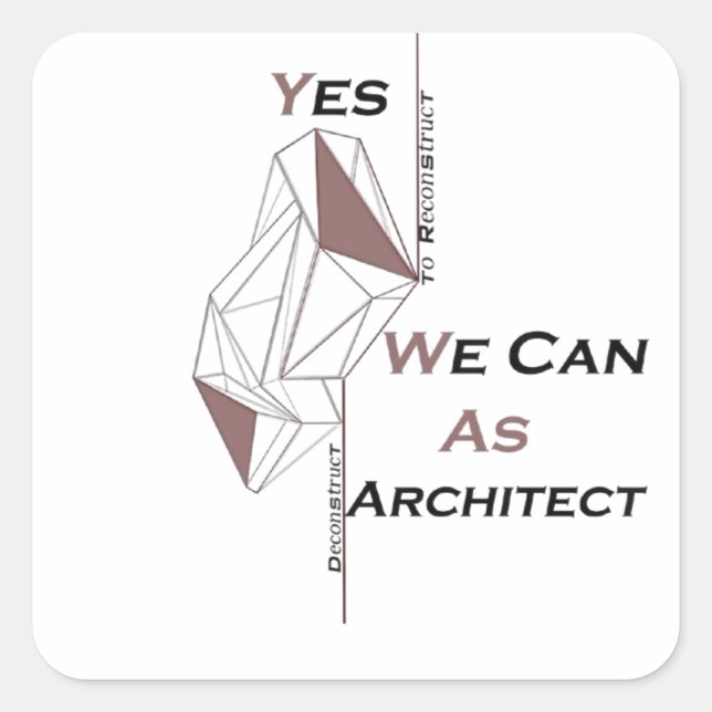 T-Shirt Square Sticker (Front)