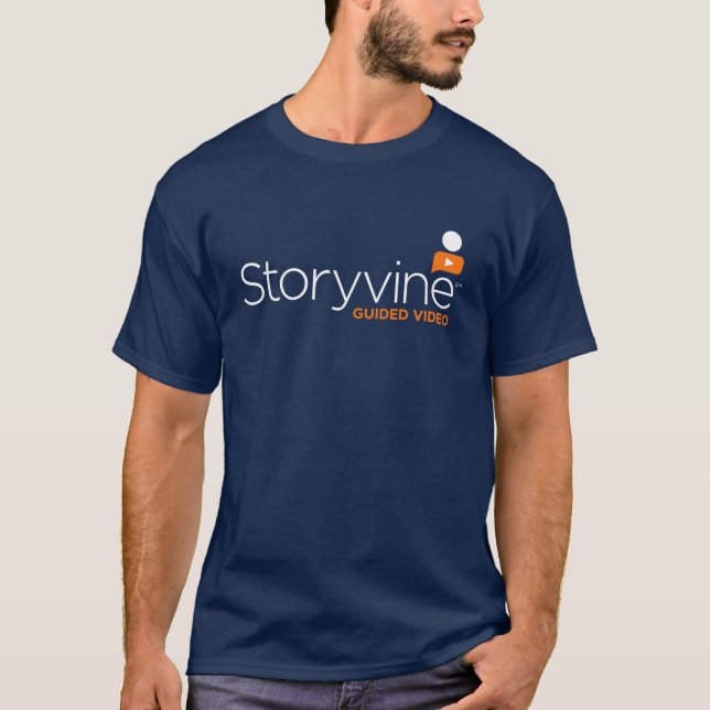 T-Shirt -Storyvine Dark Blue Premium Men's T-Shirt (Front)