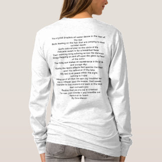 T-Shirt surrender at the lake