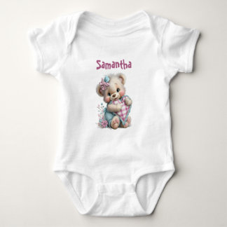 T-Shirt Teddy Bear Baby Shower  Bodysuit