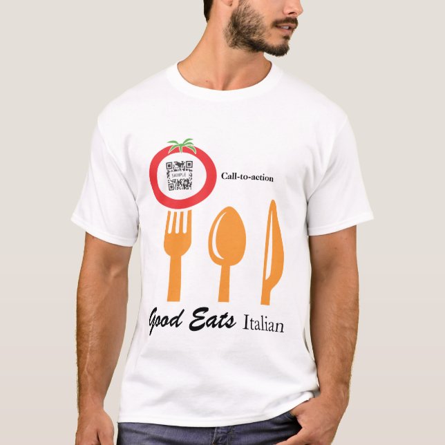 T-Shirt Template Casual Dining Italian (Front)