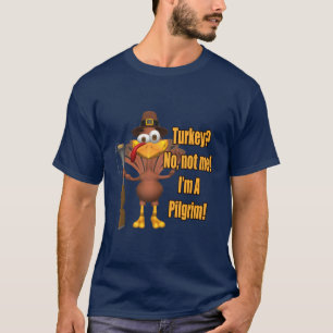 T-Shirt - Thanksgiving Turkey Pilgrim