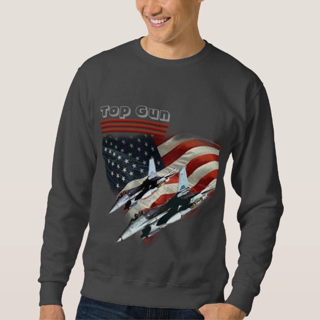 T-shirt Top Gun flag and fighter jets (Front)