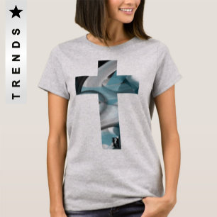 T-Shirt Trend Abstract Blue Ocean