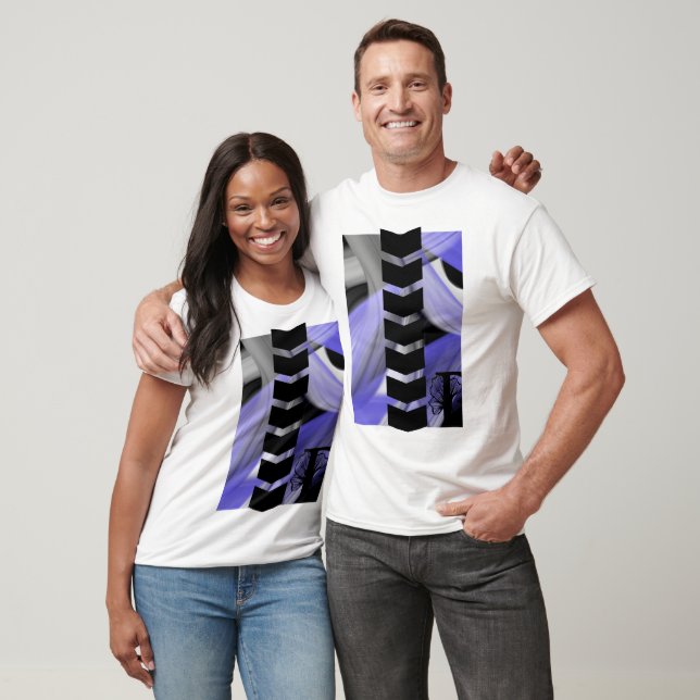 T-Shirt Trend Abstract Lavender Violet (Unisex)
