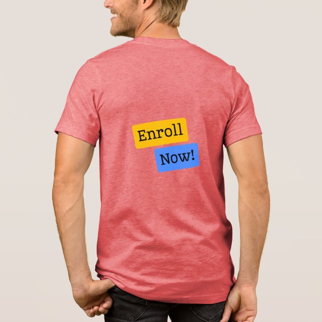 T-Shirt Tri-Blend Shirt (Back)