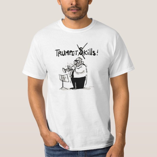 T-shirt : "trumpet skills" (Front)