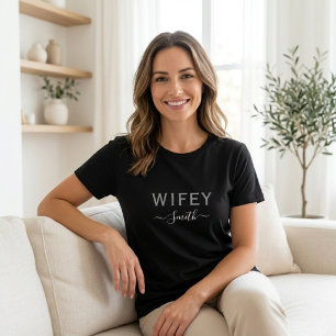 t-shirt wifey Basic t-shirt for women Tri-Blend Shirt