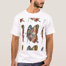 T-shirt with a butterfly design and elegance in ap
