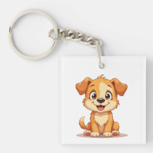 T-Shirt with a cute puppy Key Ring