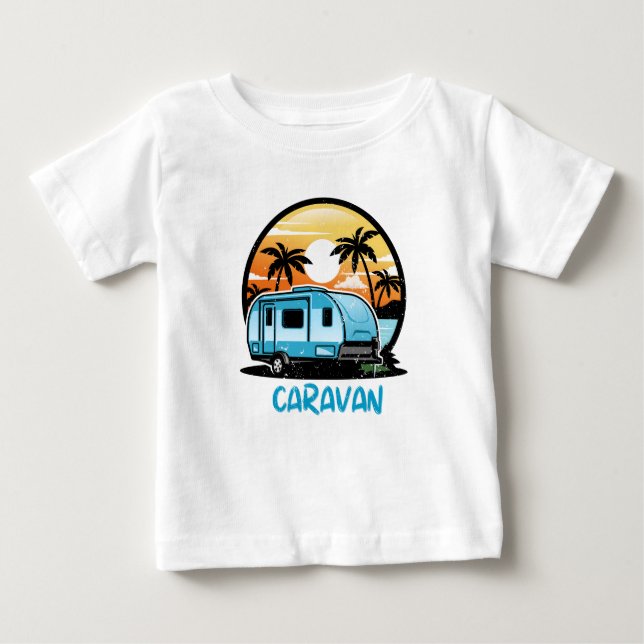 T-shirt with Caravan for kids  (Front)