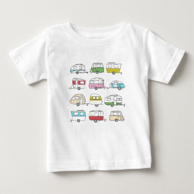 T shirt with caravans (Front)