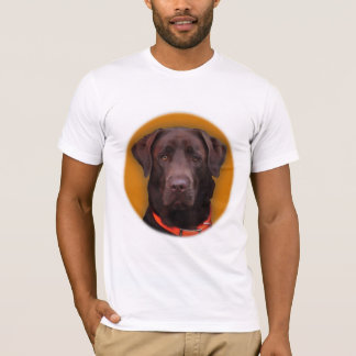 T-shirt with Chocolate Lab and quote.