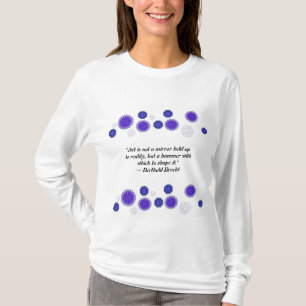 T-SHIRT WITH CREATIVE ART OF FLOWERS