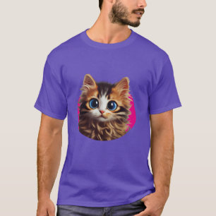 t shirt with cute cat design