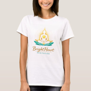 T shirt with female Brightheart Meditation logo