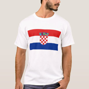 T Shirt with Flag of Croatia