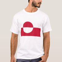 T Shirt with Flag of Greenland