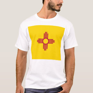T Shirt with Flag of New Mexico State USA