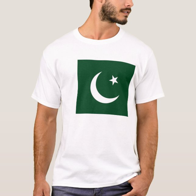 T Shirt with Flag of Pakistan (Front)