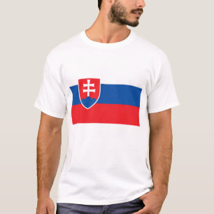 T Shirt with Flag of Slovakia
