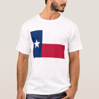 T Shirt with Flag of Texas State USA