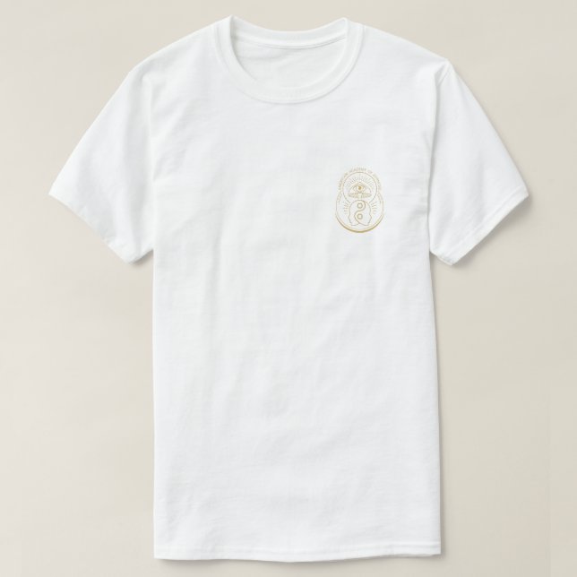 T-shirt with gold logo (Design Front)