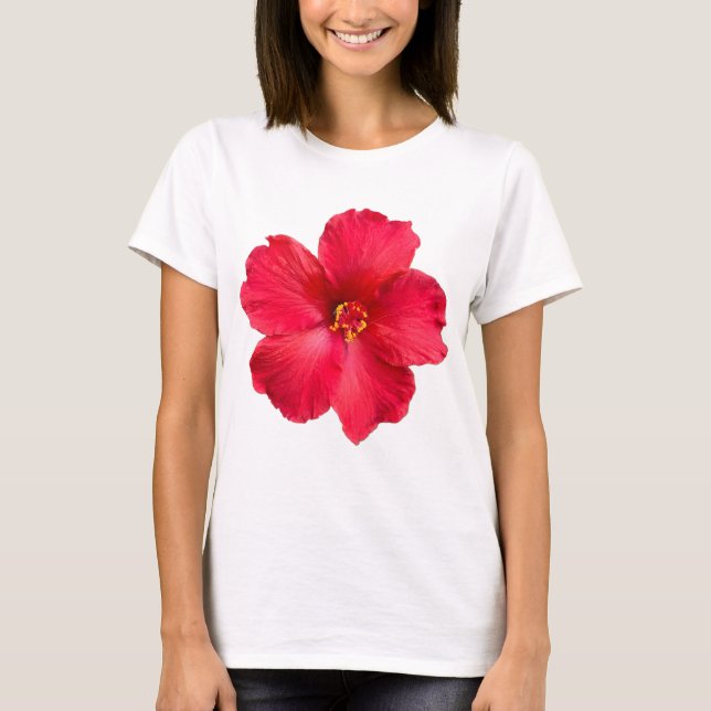 T-Shirt With Hibiscus (Front)