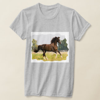 T-shirt With Horse Wearing Shades
