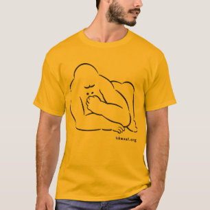 T-shirt with Ishmael drawing.