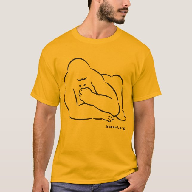 T-shirt with Ishmael drawing. (Front)