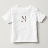 T-shirt with letter N