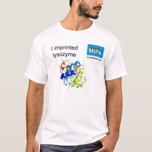 T-shirt with lysozyme molecular structure