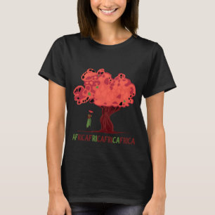 T-shirt with mahogany and women from Africa