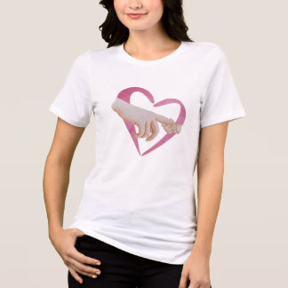 T-Shirt With Mum Love Tri-Blend Shirt