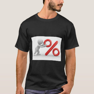T-shirt with percentage symbol