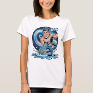 T-shirt with the Aquarius zodiac sign
