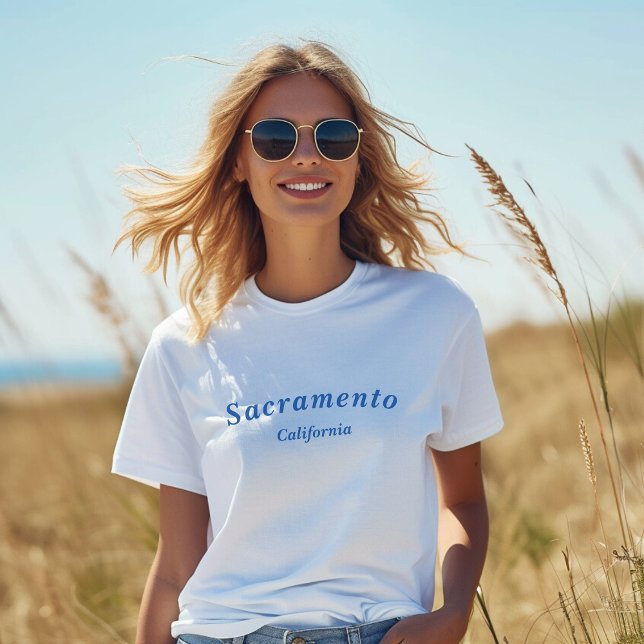 T-shirt with the name of the state and town (Creator Uploaded)