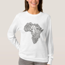 T-shirt with the original design of Africa - Cheet