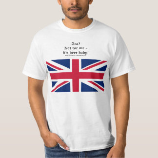 T-Shirt with Union Jack (UK) Tea? Not for me....