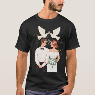 T-Shirt with wedding design